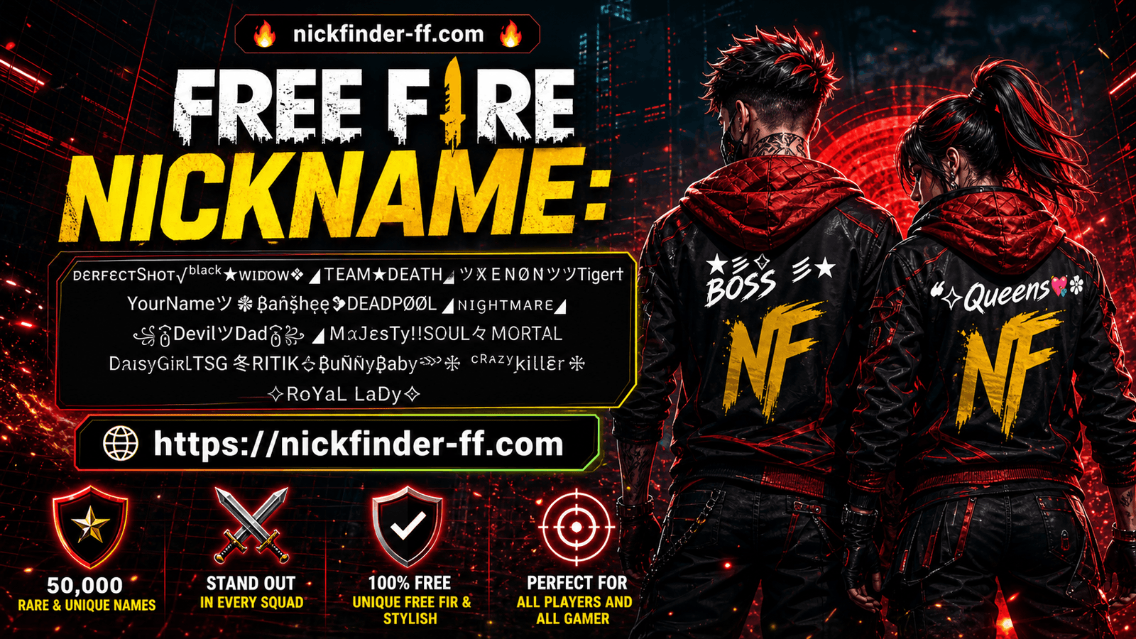 nickname free fire